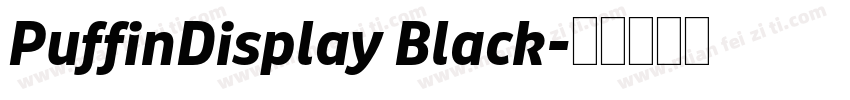 PuffinDisplay Black字体转换